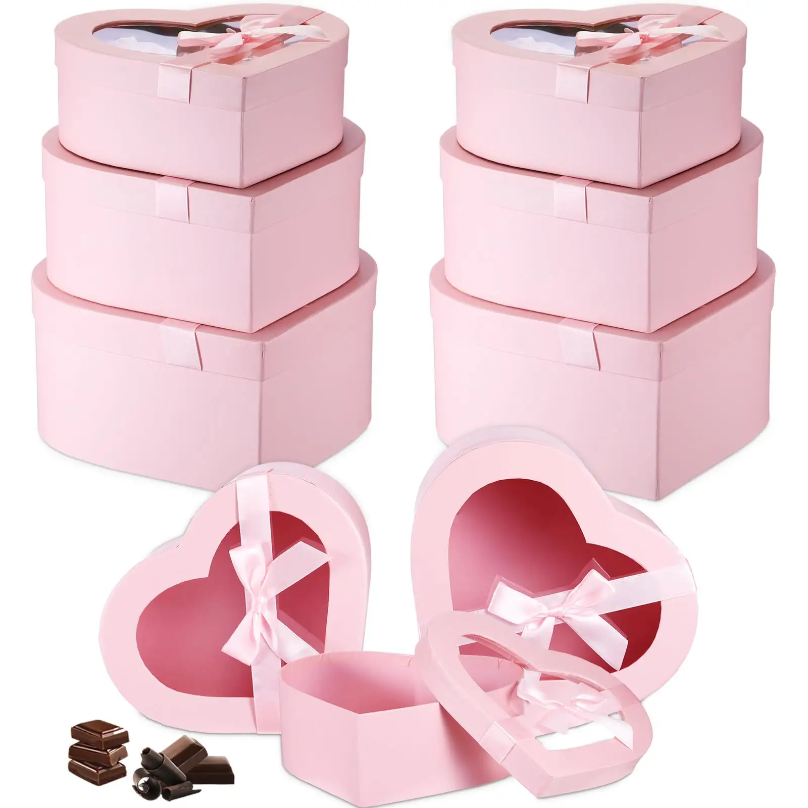 Kotak kertas lipat kecil mewah cetak Logo kustom OEM Kuoshi kotak hadiah merah muda untuk bunga dan cokelat