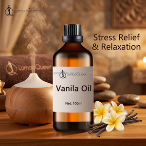 Huile essentielle de vanille pure 100 ml pour l'aromathérapie et les diffuseurs, huile de vanille naturelle biologique pour les soins de la peau, soulagement du stress, apaisement - Product Image 1
