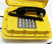Téléphone anti-explosion pour station de communication d'urgence minière avec générateur magnéto/manivelle pour le rail souterrain