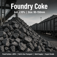 Coke de fonderie de haute qualité et haute résistance à haute valeur calorifique pour les opérations de fusion de la fonte de fer à usage industriel