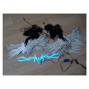 สติ๊กเกอร์ติดรถยนต์ EL ไฟเบรกกระพริบต่อเนื่อง 400x100 มม. DC12V ป้องกันการชนท้าย - Product Image 3
