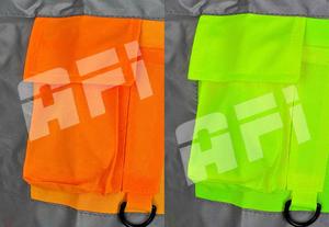 Gilet de sécurité haute visibilité unisexe AERO AFi-1160 avec logo personnalisable, impression numérique, fermeture éclair, imperméable, polyester, réfléchissant - Product Image 6