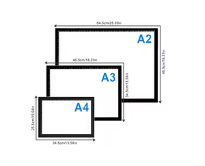 A3 A4 A5标签标志设计发光二极管光垫工艺纹身描记垫专业超薄发光二极管光垫描记板 - Product Image 2