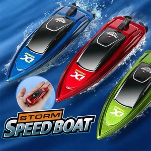 2.4G Pool Fish Tank <strong>Summer</strong> Micro Plastic Toys Electric Dual Motor Led Light Fast Speed R/c Radio Control Mini <strong>Rc</strong> Boat Yacht Ship - Product Image 6