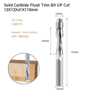 Upcut O Flute Solid Router Bits K20 Tungsten Steel Alloy Bright Uncoated For Woodworking - Product Image 5