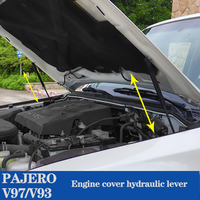 2 pièces de Supports de levage de capot avant de voiture à gaz Pajero 4 bonnets, amortisseurs de ressorts, accessoires pour Mitsubishi Pajero 206 ~ 2016