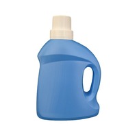 Approvisionnement quotidien 3L 2L HDPE Bouteilles en plastique carrées Seau de liquide de lavage et d'assouplissant avec bouchon à vis Approvisionnement quotidien