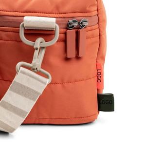 Nueva bolsa de Picnic acolchada de gran capacidad a la moda, informal, para almuerzo, enfriador Diagonal, cierre de cremallera, logotipo personalizado imprimible para comida - Product Image 5