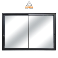 Ventanas de aluminio OEM de diseño moderno a prueba de viento ventana corredera personalizada de vidrio templado doble con mosquitera