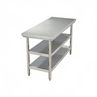 Plateau de table en acier inoxydable sur mesure, robuste, avec finition lisse, facile à nettoyer et offrant une performance durable
