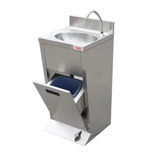 Good price Stainless Steel Foot Pedal Sink Foot Hand Washing Sink foot operated sink