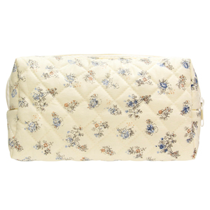 Vintage Quilted Zipper Towel Material Makeup Bag Cosmetic Pouch for Brushes Pencils Travel Accessories Women Girls - Product Image 6