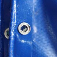Bâche de camping en PVC imperméable, résistante aux UV et aux déchirures, avec bords thermosoudés et œillets métalliques pour tente ou auvent