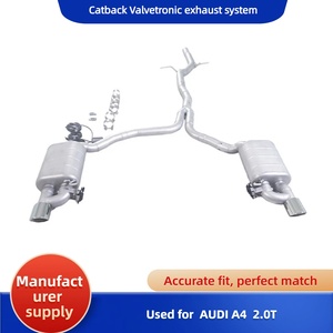 Sistema di Scarico Catback Valvetronic GFC in Acciaio Inox 304 per Audi <span class=keywords><strong>A4</strong></span> 2.0T B8 <span class=keywords><strong>Station</strong></span> <span class=keywords><strong>Wagon</strong></span> 2008-2016 - Product Image 1