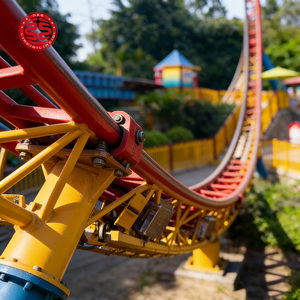 Produits de parc d'attractions Thrill, manèges UFO volants en forme de U, toboggan à double piste, jeux de plein air pour adultes dans un parc d'attractions - Product Image 6