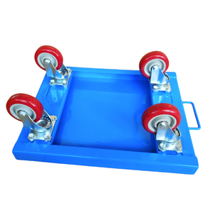 Chariot à plateforme en acier robuste et durable à quatre roues pour le déplacement de meubles et de gros équipements, capacité de charge de 500 kg, personnalisable OEM - Product Image 6