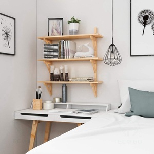 3 Tier <b>Wall</b> Storage <b>Shelves</b> Bamboo Display Ledge <b>Shelves</b> <b>Kitchen</b> Bathroom - Product Image 6