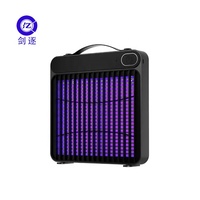 Lámpara Antimosquitos JZ Portátil Recargable con Luz UV Sólida, Cargador USB, Carcasa de ABS, Trampa para Moscas con Descarga Eléctrica, Ecológica