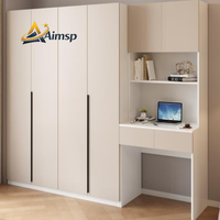 Ensemble complet de mobilier de chambre d'hôtel commercial : lit sur mesure, table de chevet, armoire coulissante – Solution clé en main pour projets hôteliers