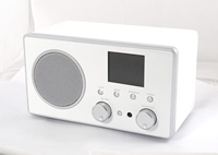 Tragbarer USB BT TF-Player aus DAB-Radio aus Holz mit elegantem TFT-Display