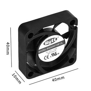 <span class=keywords><strong>Mini</strong></span> ventilateur de refroidissement axial <span class=keywords><strong>silencieux</strong></span> sans balais DC 40x40x10mm 4010 5V 12V Haut <span class=keywords><strong>d</strong></span>ébit <span class=keywords><strong>d</strong></span>'<span class=keywords><strong>air</strong></span> Utilisation industrielle OEM ODM - Product Image 1