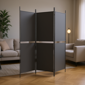 Divisor de Habitaciones de 3 Paneles, 59.1x78.7, Tela Plegable Opaca, Diseño Minimalista - Product Image 2
