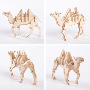 Nouveau design de <span class=keywords><strong>puzzle</strong></span> en bois découpé au laser, jouet éducatif, bricolage, assemblage d'animaux en carton, puzzles en bois 3D pour enfants - Product Image 5