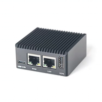 Placa de Desarrollo CLE NanoPi R3S LTS RK3566 con Doble Puerto Gigabit Ethernet, 2GB de RAM, 1TOPS NPU, OpenWrt, NAS, Lista para Envío, Carcasa Metálica para IA