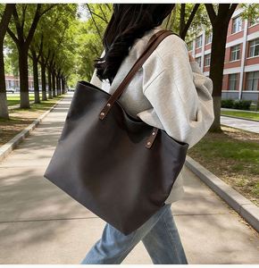 <b>Large</b> Capacity Casual Canvas Tote Custom Handbag Single Shoulder With Customized Logo Shopping <b>Bag</b> - Product Image 4