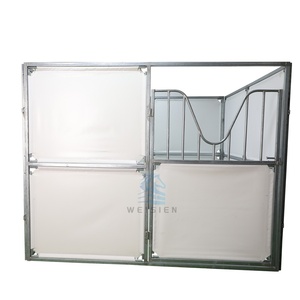 Mobiler Tragbarer Pferdestall Leichter Temporärer Stall mit Dach und Korrosionsbeständigem Stahlrahmen - Product Image 1
