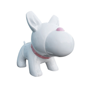 Sculpture de bouledogue en fibre de verre Libite, 137 cm, décoration extérieure pour vitrine de magasin - Product Image 4