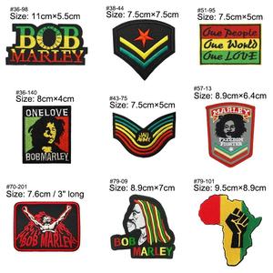 Tendance de la mode de rue européenne et américaine Musique Rock <span class=keywords><strong>Bob</strong></span> Band Patch de broderie thermocollant DIY Badge personnalisé - Product Image 2