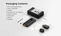 Téléphone ultra-robuste DOOGEE Fire 3, écran LCD HD+ 5,5 pouces, Android 16, processeur octa-core, batterie 8350 mAh, IP68, résistant aux chocs, LTE, GPS, appareil photo 16 MP