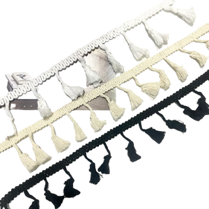 Borlas de Color Sólido de Alta Calidad, Accesorios Decorativos DIY para Prendas y Uso Doméstico, Tamaño Personalizado, Hechas en India, NO son de Pelo de Escoba - Product Image 1