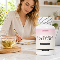 Capsules Nettoyantes pour l'Équilibre Intestinal Marque Blanche OEM ODM Formule Personnalisée Conception Artistique Santé Intestinale 60 Comprimés