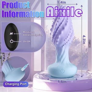 Tapón <span class=keywords><strong>Anal</strong></span> de Fantasía 360 °   Juguetes Sexuales Anales Vibratorios con Rotación y Luz, Juguetes Anales con Forma de Monstruo, Masajeador de Próstata, Juguete Sexual para Hombres - Product Image 6