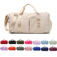 Sac fourre-tout en nylon imperméable de conception de femmes de gymnase de mode Bagages Duffle Sac de voyage avec le compartiment de chaussure
