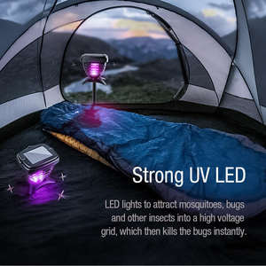ポータブル屋内ソーラー蚊取りランプ、LEDライト付き、キッチン用エコフレンドリー虫除け - Product Image 4