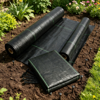 Toile de paillage agricole en PP tissé 100 g/m², tissu de couverture de sol robuste, barrière anti-mauvaises herbes pour ferme, jardin et verger