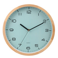 Horloge murale minimaliste en bois de pin, mécanisme silencieux écologique, décoration intérieure, horloge murale en bois