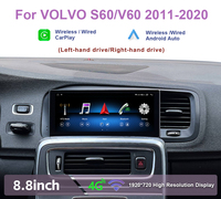 Écran Android Krando 8,8'' pour VOLVO S60 V60 2011 - 2020, autoradio Android, navigation GPS, CarPlay sans fil intégré, GPS
