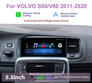 Schermo Android da 8.8'' Krando per <span class=keywords><strong>VOLVO</strong></span> S60 <span class=keywords><strong>V60</strong></span> 2011 - 2020, Unità di Navigazione GPS per Auto con CarPlay Wireless Integrato - Product Image 2
