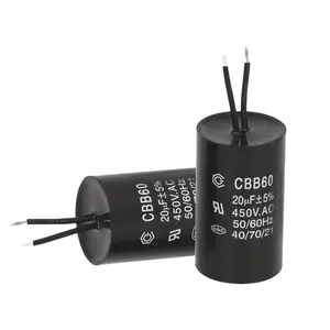 Cbb60 450vac capacitor da bomba de água para motor de CORRENTE ALTERNADA executar uf uf-40 1