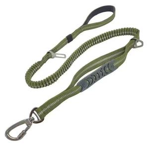 Entrenamiento de perros medianos y grandes Correa de plomo para perros Hebilla Correa de plomo Correa de perro elástica ajustable - Product Image 4