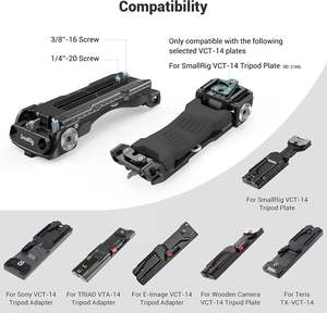 Plaque d'épaule à dégagement rapide SMALLRIG pour adaptateur de trépied VCT-14 <span class=keywords><strong>Sony</strong></span> avec rosettes-2837 - Product Image 3
