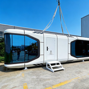 Casa Contenedor Prefabricada Moderna, Ecológica y Amigable con las <span class=keywords><strong>Mascotas</strong></span>, Tipo Cápsula Espacial, para Vacaciones Familiares, Dormitorio, Bar y Uso Comercial - Product Image 2