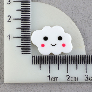 Cabochons en résine de style kawaii de bonne qualité, sourire, soleil, nuage, dos plat pour coque de téléphone portable - Product Image 2