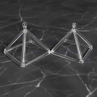 Pyramides chantantes en cristal de quartz transparent haut de gamme personnalisées pour la guérison sonore