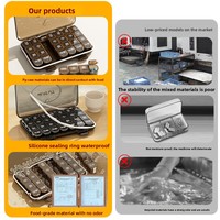Mini-récipient alimentaire numérique intelligent avec rappel de médicaments pour personnes âgées, portable, alimenté par batterie, en PP, avec horloge et alarme