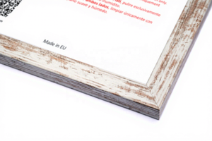 <span class=keywords><strong>Cadre</strong></span> photo vintage blanc durable (grain de bois rustique visible) 10x15cm, <span class=keywords><strong>cadre</strong></span> en bois et verre acrylique pour portraits verticaux - Product Image 2